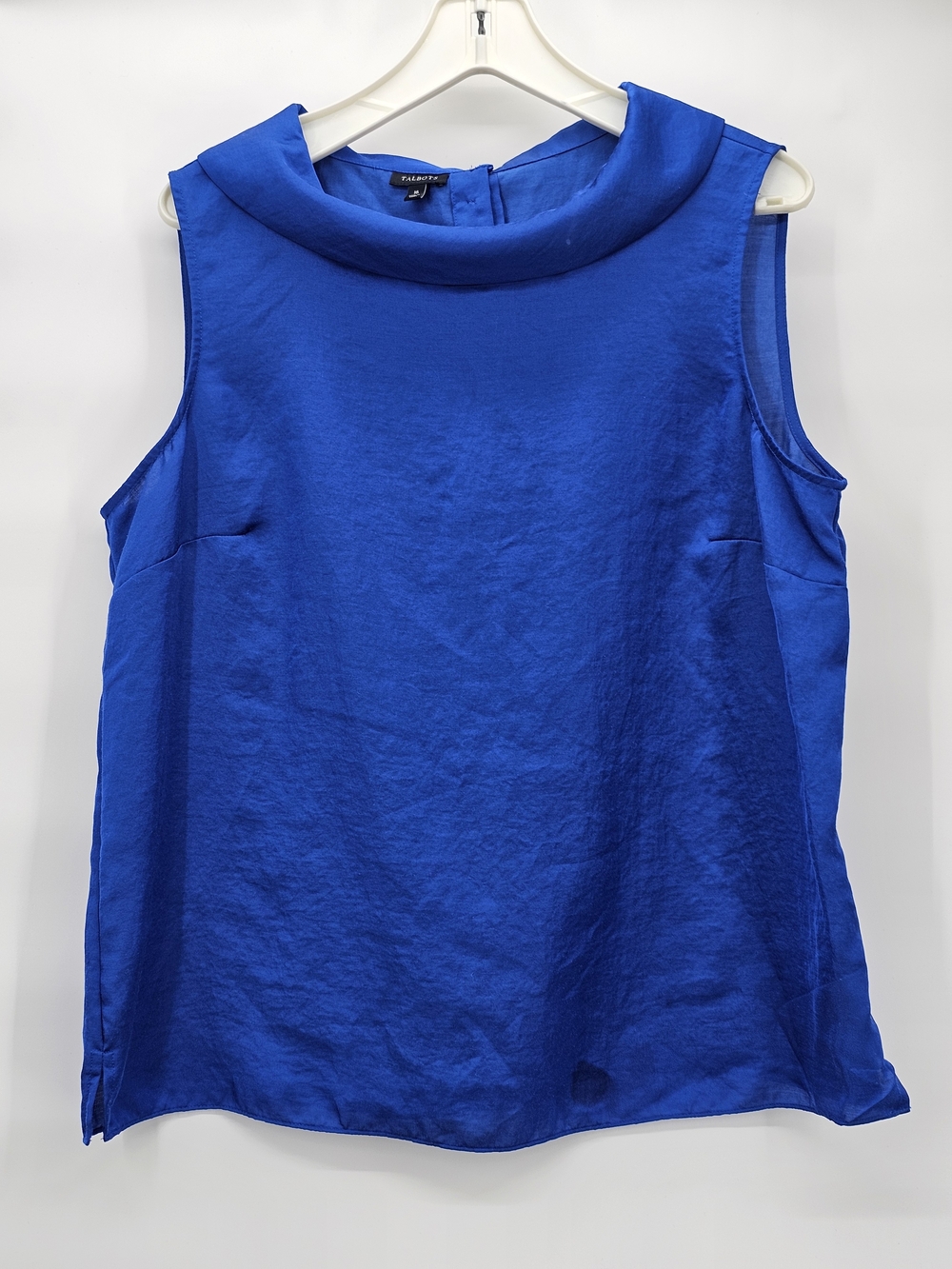 Talbots Sleeveless Cowl Neck Top - Royal Blue